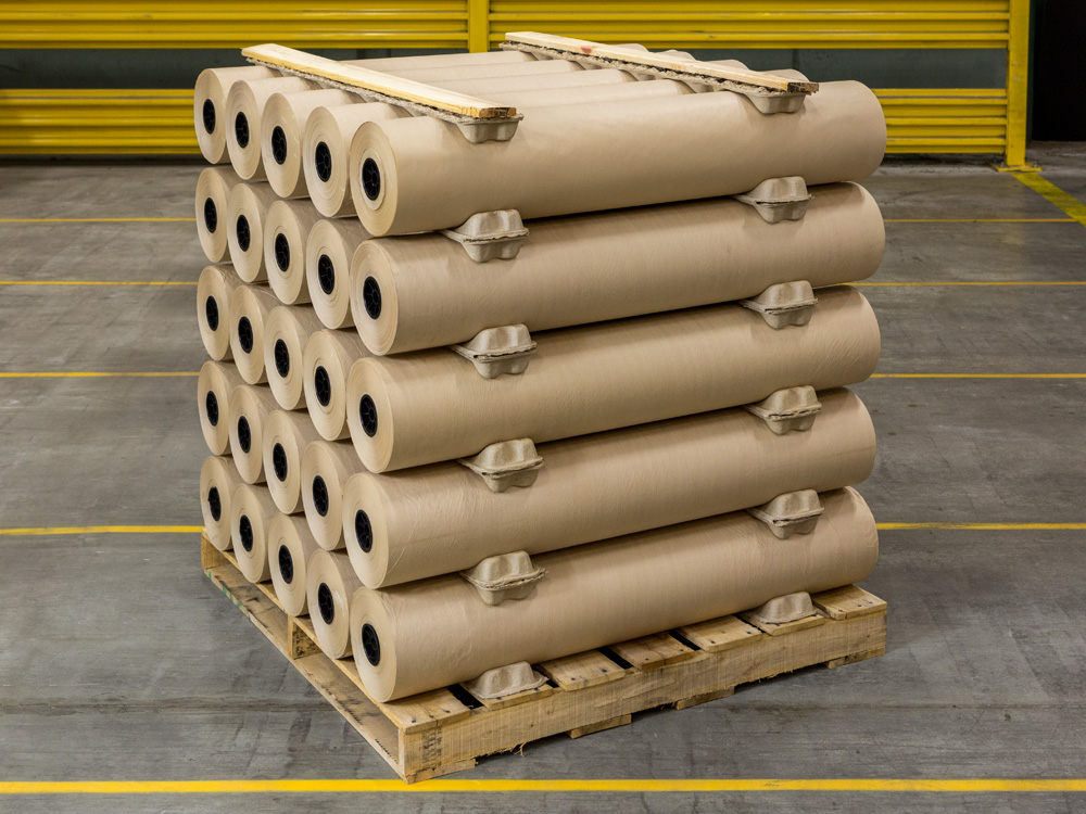 Molded fiber roll cradles